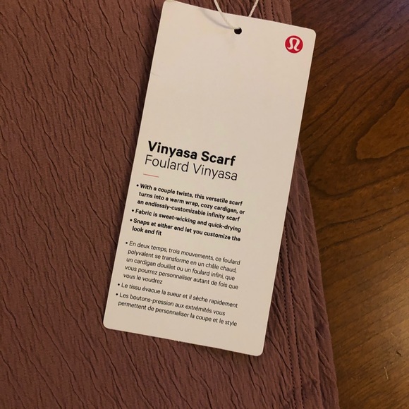 Only 1 left!! NWT Lululemon Vinyasa Scarf - Picture 3 of 5